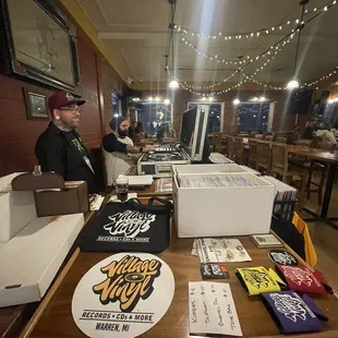 Vintage Vinyl spinning the old school beats