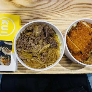 Kimbap  Beef Bulgogi &amp; Rice Chicken Katsu &amp; Rice