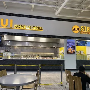 Waiting for our food in the food court