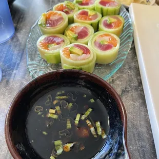 H16. Sashimi Cucumber Roll