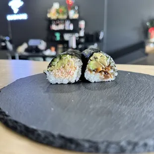 California (real crab) &amp; shiitake, kanpyo, avocado hand roll (part of the 4 hand rolls for $30)