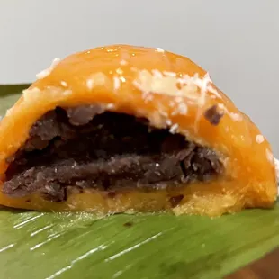 Angku with Red Bean - steamed glutinous rice flour skin filled with sweet red bean paste