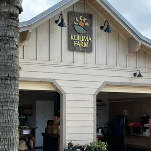the front of the building