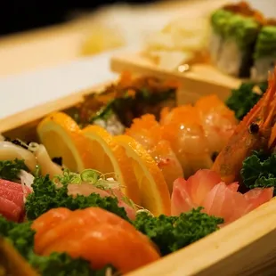 Sushi and sashimi boat