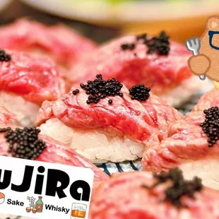 Beef sushi