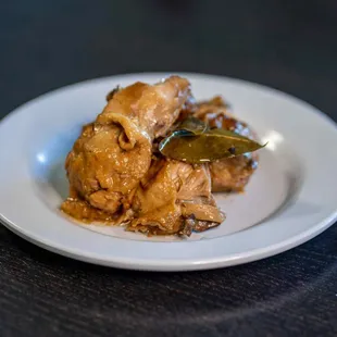 a plate of food on a table