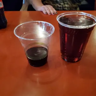 Shot of Jager and a dark Modelo. Bartender was awesome.