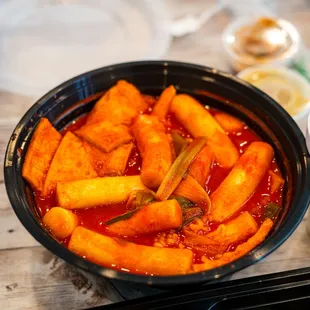 a close up of a bowl of food