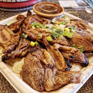 Kalbi Beef over Rice