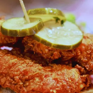 chicken wings and fried chicken, food