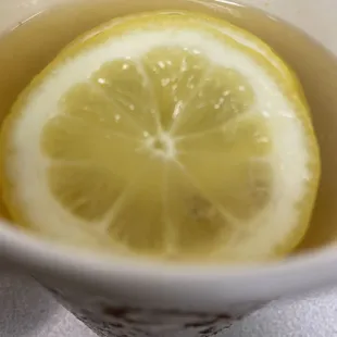 Hot honey lemon drink-yum