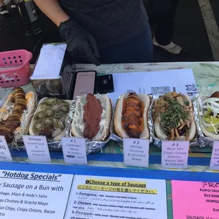 Hot Dog Options