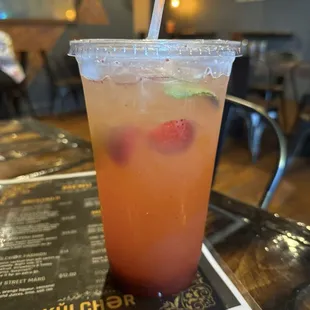 Strawberry &amp; Mint Lemonade