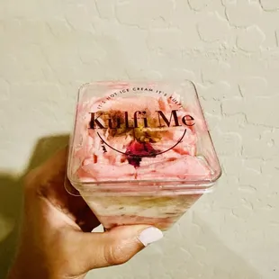 Rose Pistachio cake jar