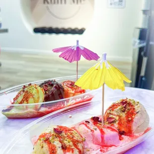 3 Kulfi flavours bowl