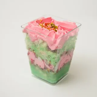 Rose Pistachio cake jar