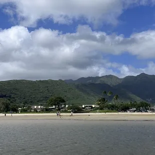 view north from the water