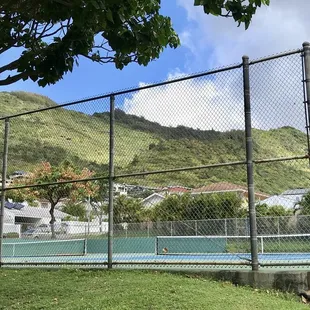 Two tennis courts