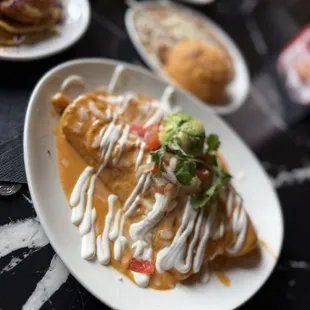 Enchiladas de camarón