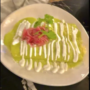 Chile Verde Enchiladas