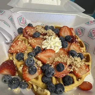 Mazapan waffles