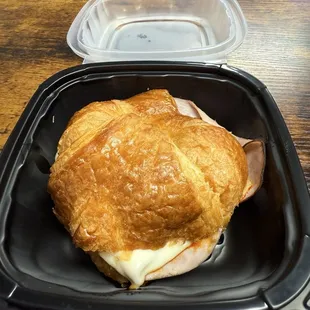 Ham and cheese croissant