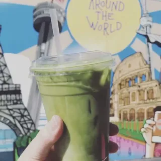 Iced Matcha Horchata Latte