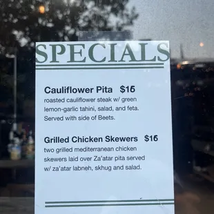 Specials