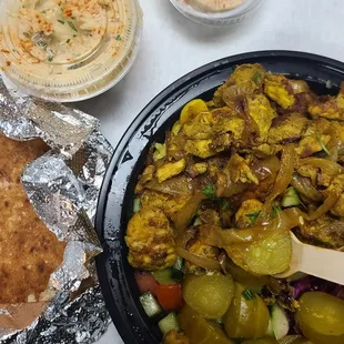 Chicken Shawarma plate. Very good.