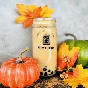 Pumpkin Spice Milk Tea