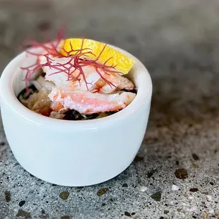 Kani &amp; Sunomono Salad: Crab &amp; Cucumber Salad included in nigiri tasting