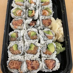 Any 3 Maki Rolls Lunch - salmon avocado x 2, spicy tuna