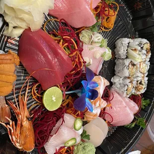 Eel Cucumber Roll Sashimi omakese