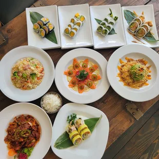 sushi and sashimi