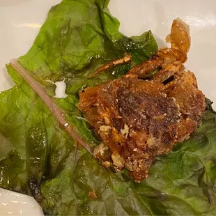 Soft shelled crab appetizer