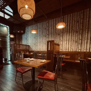 the interior of a restaurant