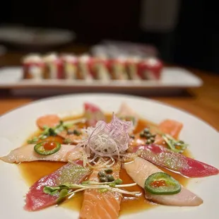 sushi and sashimi, food, sashimi, sushi