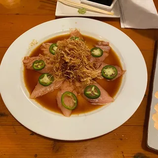 Crunchy Onion Albacore Sashimi