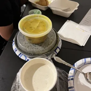 Salted Lassi and Aloo Tama Soup