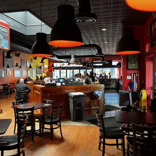 the interior of the restaurant