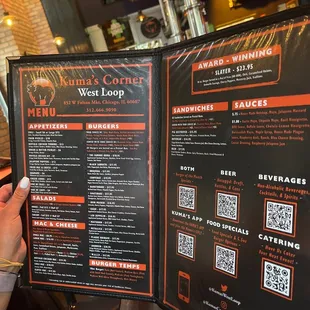 the menu