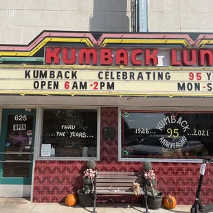 A dog and a diner--what else is needed?