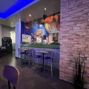 the interior of the restaurant