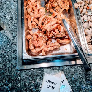 Seafood &quot;Dinner Only&quot; items.