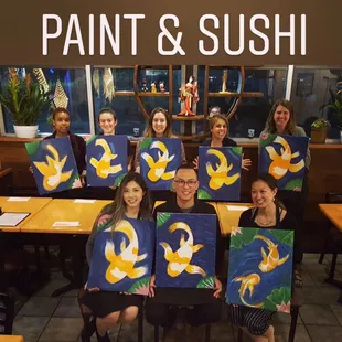 Paint &amp; Sushi Night