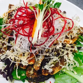 7. Salmon Skin Salad