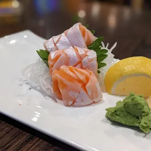 a plate of sushi