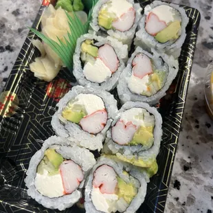 California Roll added cream cheese