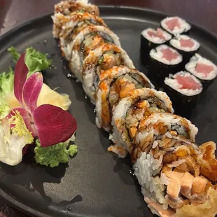 Salmon Tempura Roll Tuna Roll