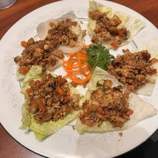 Chicken lettuce wrap